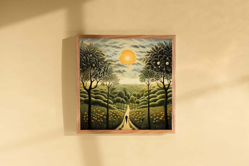 Green Alley - Henri Rousseau Style Poster | Botanical Print - Image 3