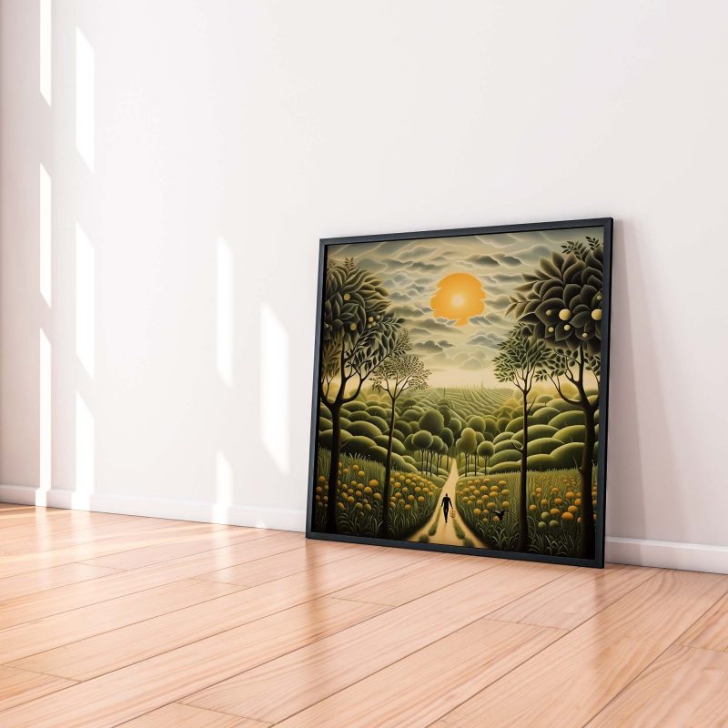 Green Alley - Henri Rousseau Style Poster | Botanical Print - Image 4