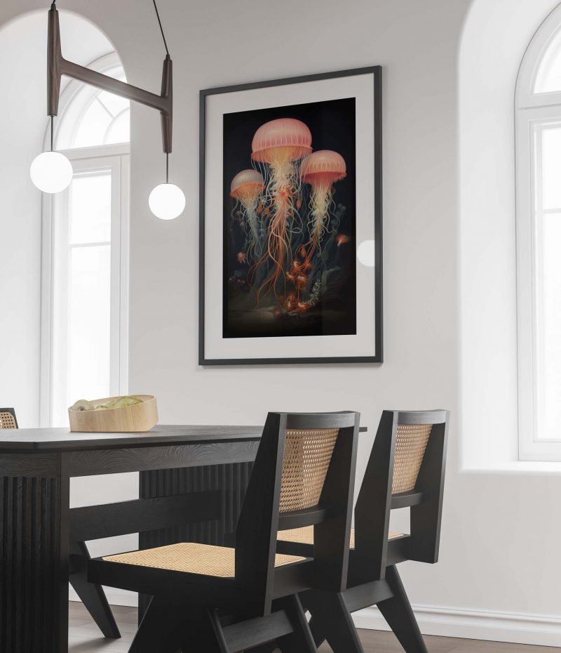 Jellyfish - Ernst Haeckel style poster - Image 2