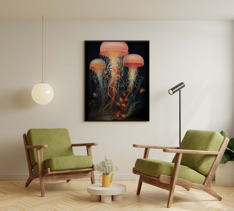 Jellyfish - Ernst Haeckel style poster - Image 5