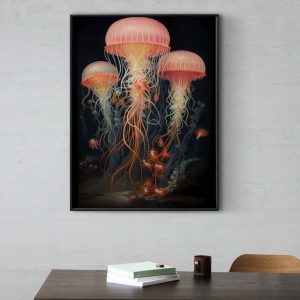 Jellyfish - Ernst Haeckel style poster