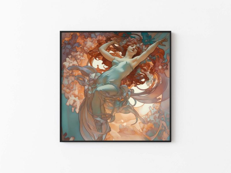 Jugendstil Poster - Fly Away - Alphonse Mucha - Image 2