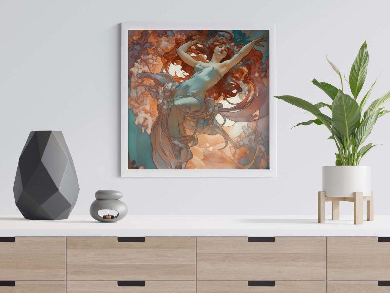 Jugendstil Poster - Fly Away - Alphonse Mucha