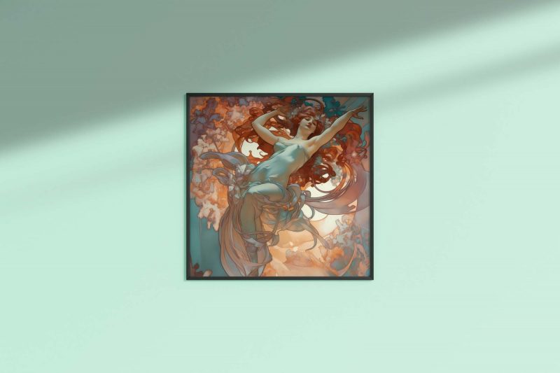 Jugendstil Poster - Fly Away - Alphonse Mucha - Image 8