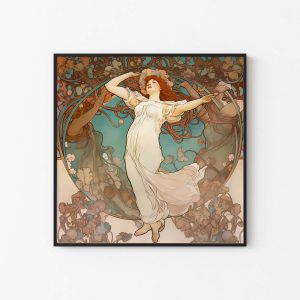 Jugendstil Poster | Spring Woman | Alphonse Mucha