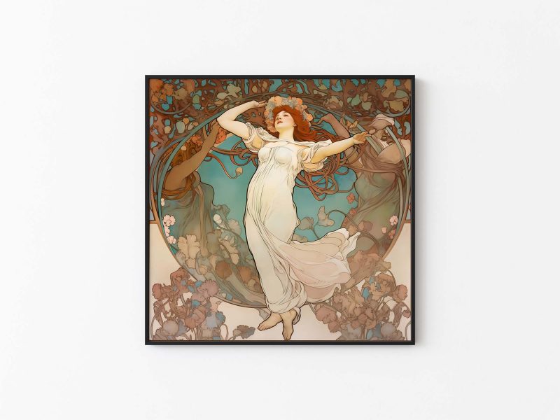 Jugendstil Poster | Spring Woman | Alphonse Mucha