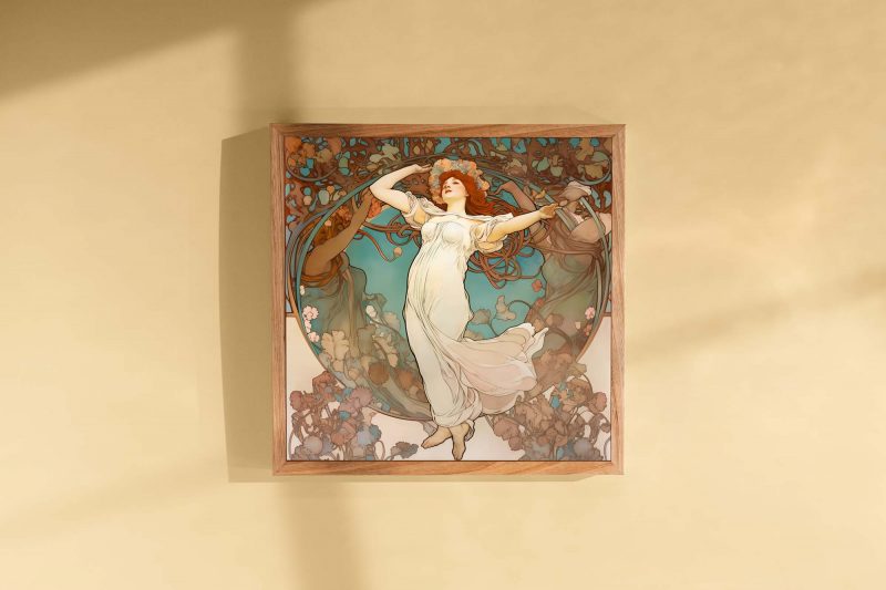 Jugendstil Poster | Spring Woman | Alphonse Mucha - Image 3