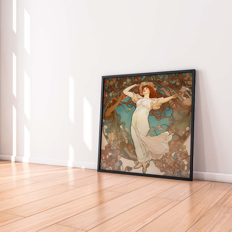 Jugendstil Poster | Spring Woman | Alphonse Mucha - Image 4