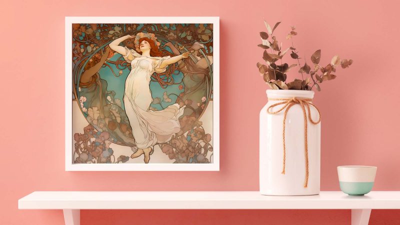 Jugendstil Poster | Spring Woman | Alphonse Mucha - Image 5