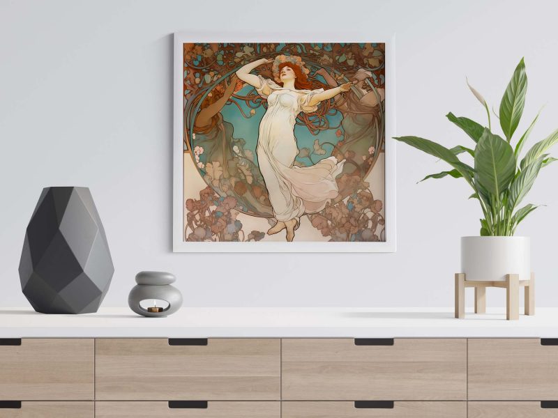 Jugendstil Poster | Spring Woman | Alphonse Mucha - Image 6