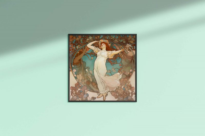 Jugendstil Poster | Spring Woman | Alphonse Mucha - Image 8