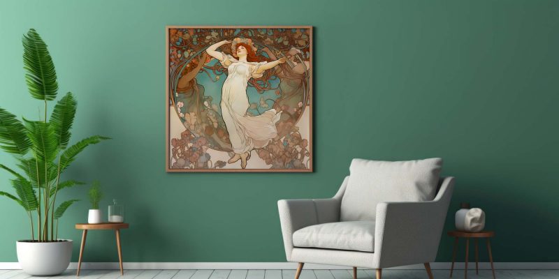 Jugendstil Poster | Spring Woman | Alphonse Mucha - Image 9