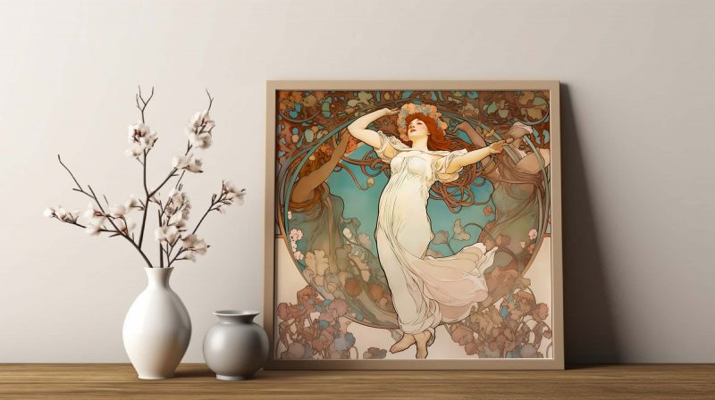 Jugendstil Poster | Spring Woman | Alphonse Mucha - Image 10