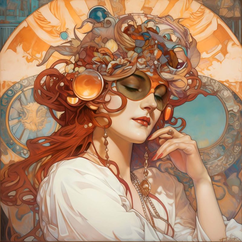 Jugendstil Poster - Sunglasses Woman - Alphonse Mucha - Image 11