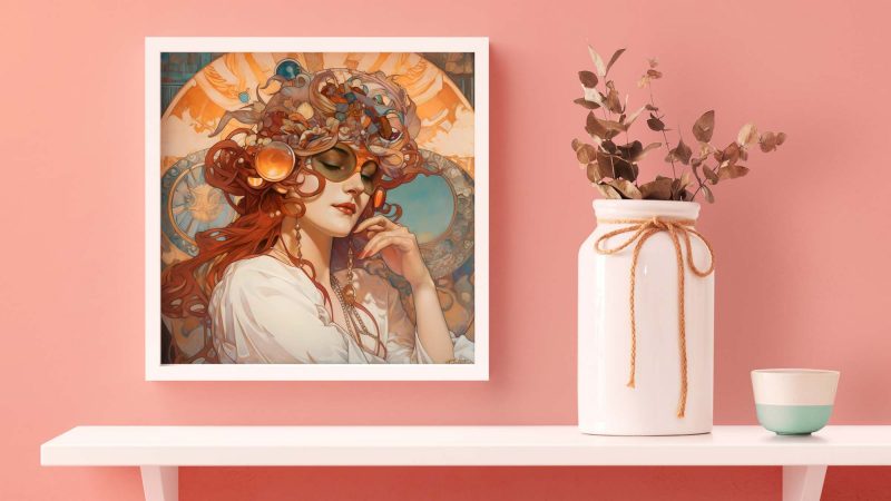 Jugendstil Poster - Sunglasses Woman - Alphonse Mucha - Image 5