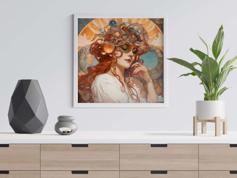 Jugendstil Poster - Sunglasses Woman - Alphonse Mucha - Image 6