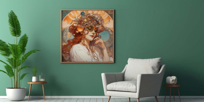 Jugendstil Poster - Sunglasses Woman - Alphonse Mucha - Image 9