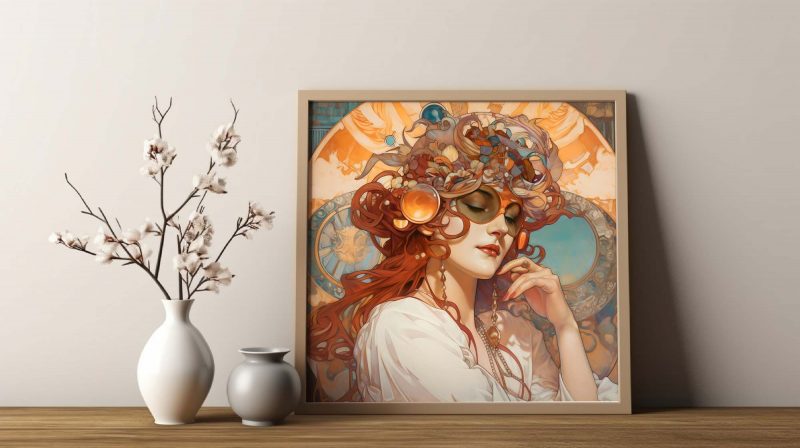 Jugendstil Poster - Sunglasses Woman - Alphonse Mucha - Image 10