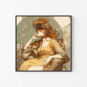 Jugendstil Poster - Thinker - Alphonse Mucha