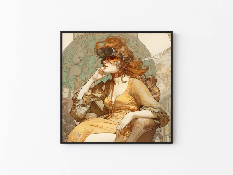 Jugendstil Poster - Thinker - Alphonse Mucha