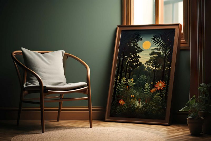 Boy in the Forest - Henri Rousseau Style Poster | Jungle Vintage Poster - Image 6