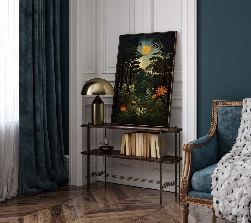 Boy in the Forest - Henri Rousseau Style Poster | Jungle Vintage Poster - Image 9
