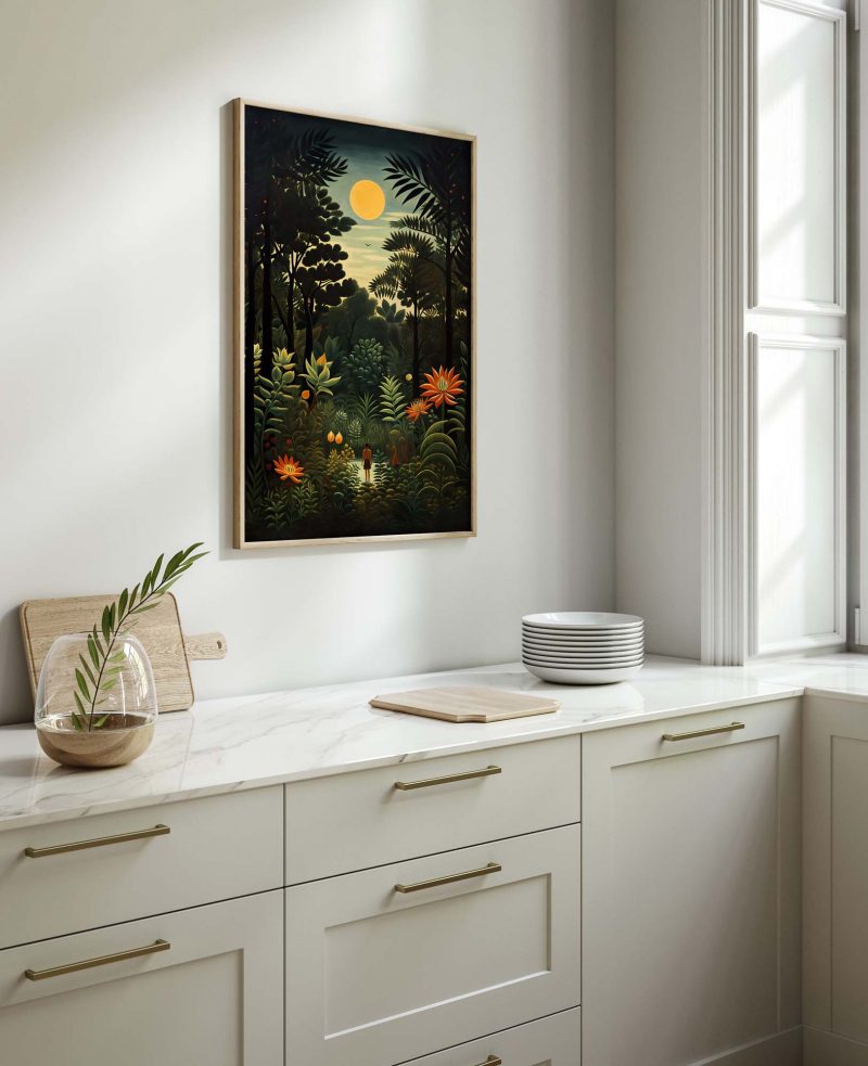 Boy in the Forest - Henri Rousseau Style Poster | Jungle Vintage Poster - Image 10