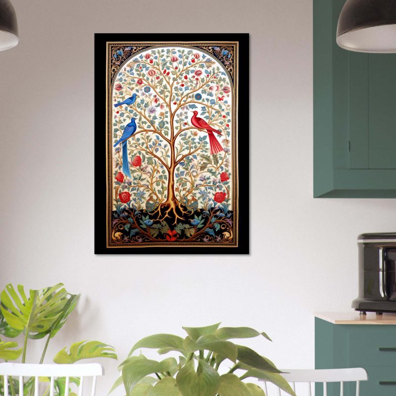 Tree of Life | Blue and Red Birds Poster | William Morris | Wall Wallpaper Print - Image 8