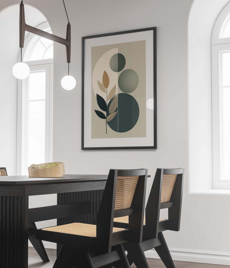 Leaf Abstract Boho Poster | Vector Design - Image 3