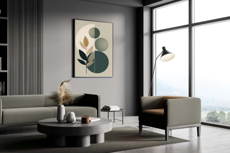 Leaf Abstract Boho Poster | Vector Design - Image 5