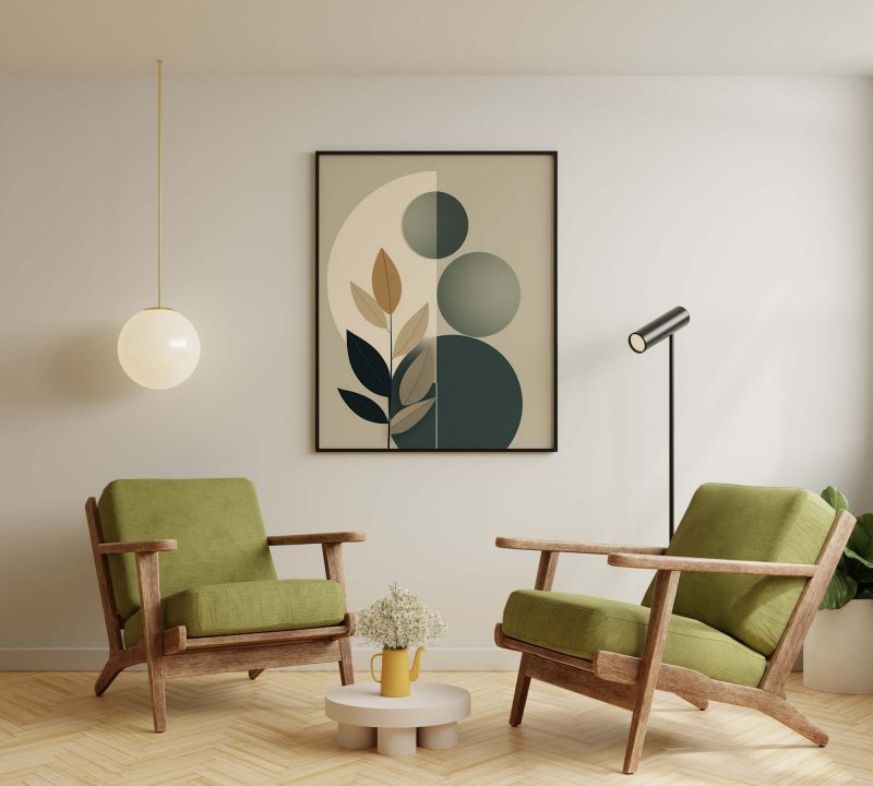 Leaf Abstract Boho Poster | Vector Design - Image 6