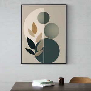 Leaf Abstract Boho Poster | Vector Design