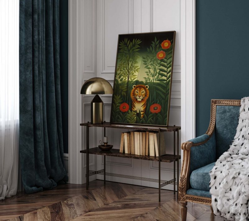 Lion Garden - Henri Rousseau style poster | Tropical Jungle Poster - Image 9