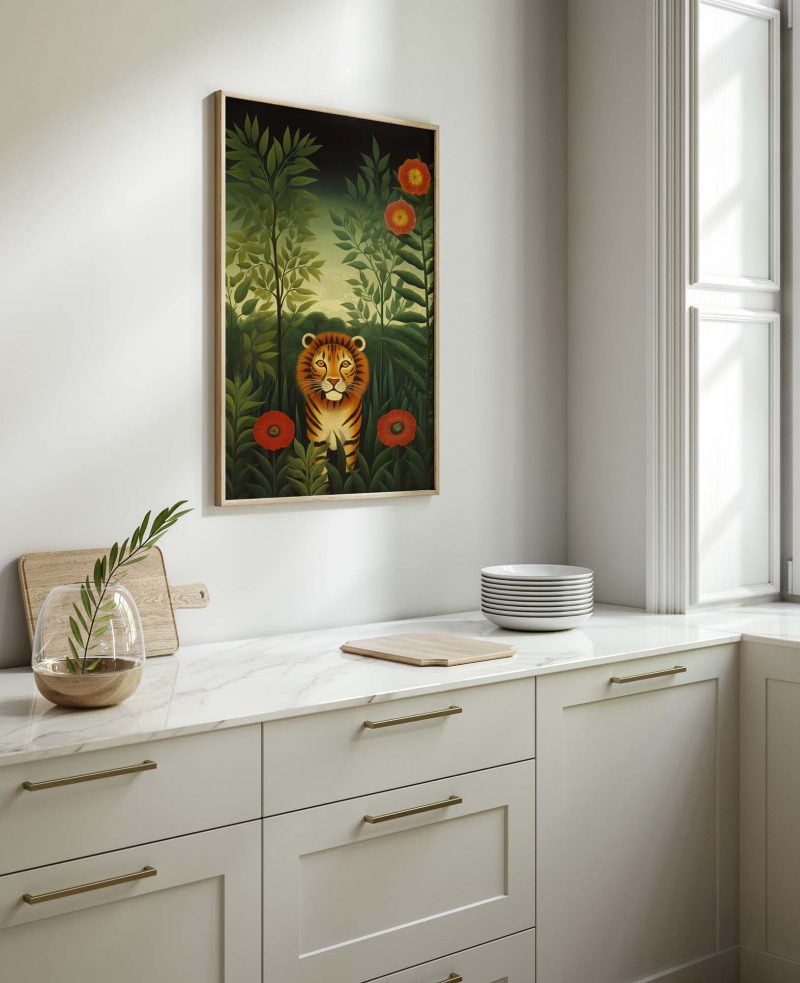 Lion Garden - Henri Rousseau style poster | Tropical Jungle Poster - Image 10