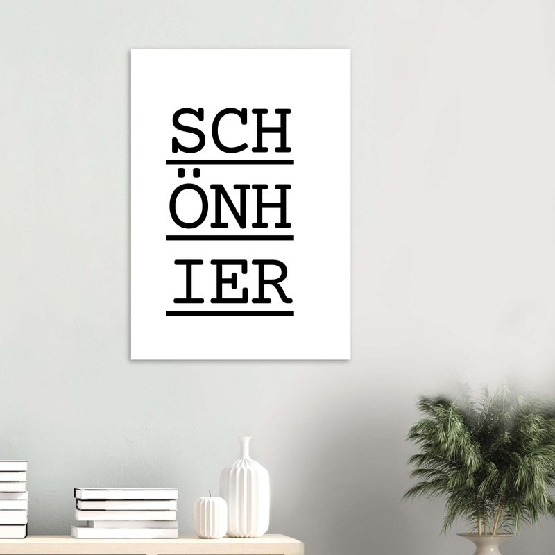 Schön Hier | Wohnzimmer Poster