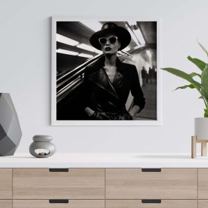 London Subway - Photo Poster, Helmut Newton style