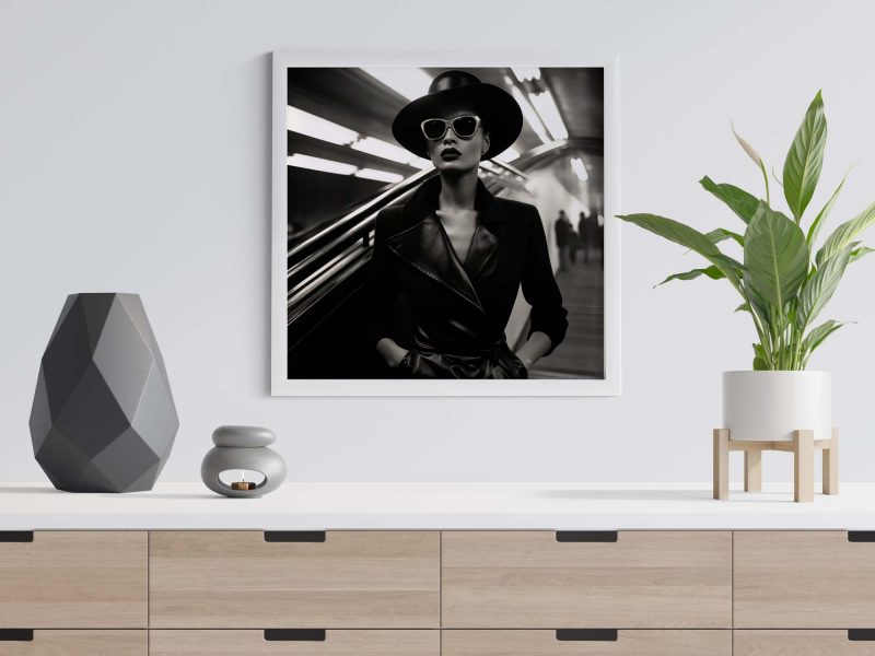 London Subway - Photo Poster, Helmut Newton style