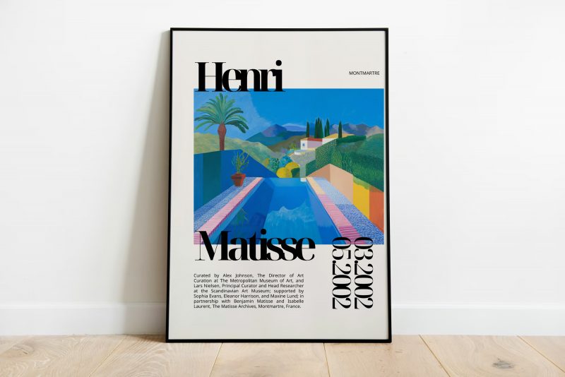 Henri Matisse Exhibition Gallery Wall Art Poster | Maximalist Decor Pool