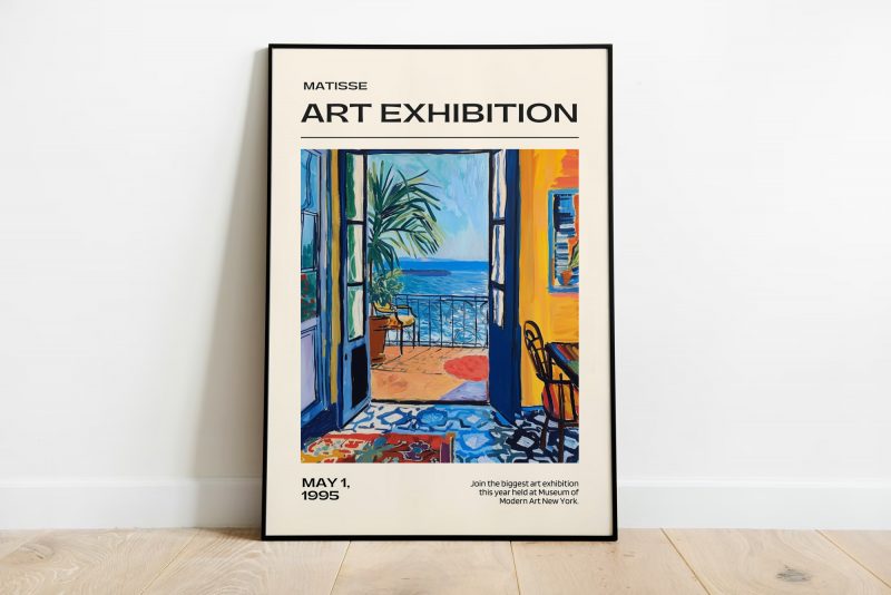 Henri Matisse Exhibition Gallery Wall Art Poster | Maximalist Decor Window