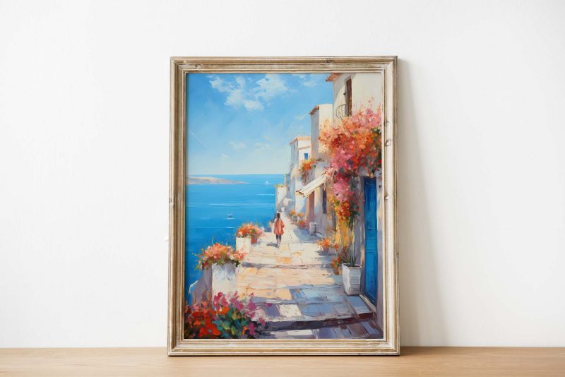 Mediteranean Village - Poster