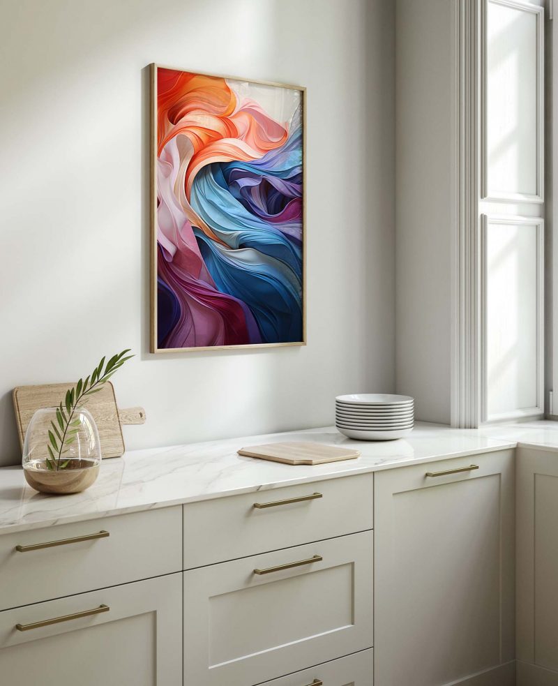 Modern Colorful Abstract Fabric - Image 8