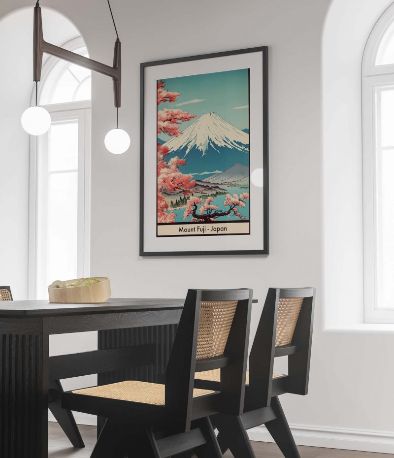Vintage Japan Poster: Mount Fuji with Cherry Blossoms - Image 3