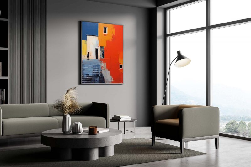 My Home is my Castle - Acrylic Poster | Abstract Oil Paint - Image 5