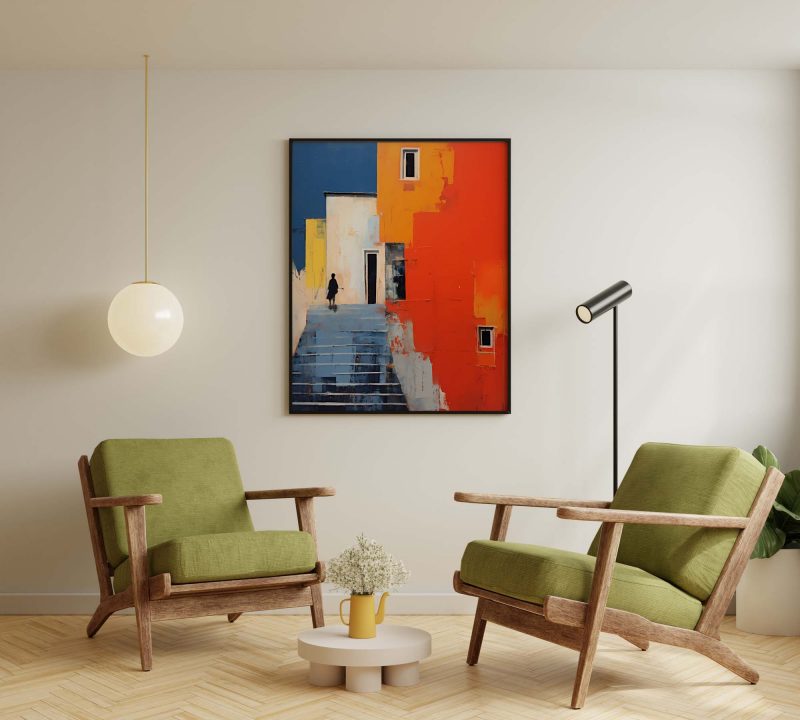My Home is my Castle - Acrylic Poster | Abstract Oil Paint - Image 6