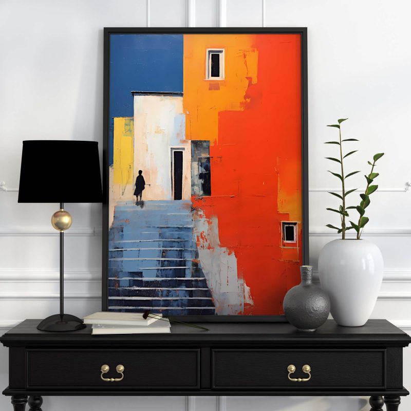 My Home is my Castle - Acrylic Poster | Abstract Oil Paint - Image 4