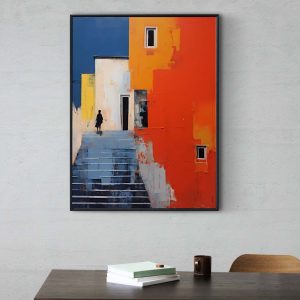 My Home is my Castle - Acrylic Poster | Abstract Oil Paint