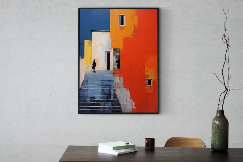 My Home is my Castle - Acrylic Poster | Abstract Oil Paint