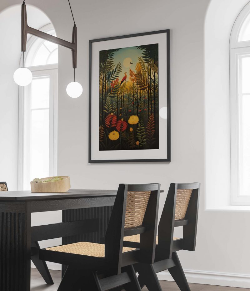 Nightingale in the Trees- Henri Rousseau style - Image 2