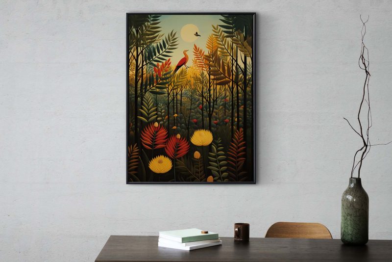 Nightingale in the Trees- Henri Rousseau style - Image 7
