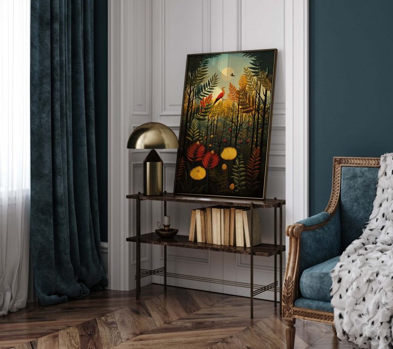 Nightingale in the Trees- Henri Rousseau style - Image 9